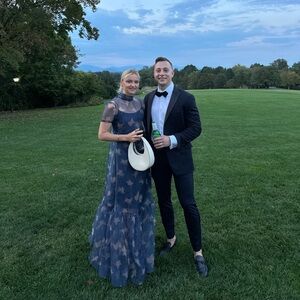 STAUD Blue Floral Maxi Dress